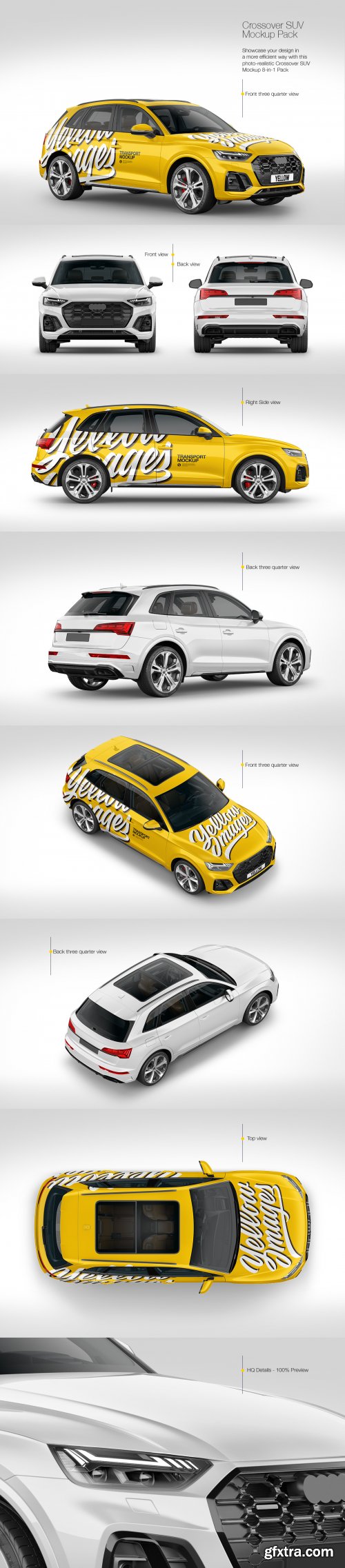 Crossover SUV Mockup Pack 68405