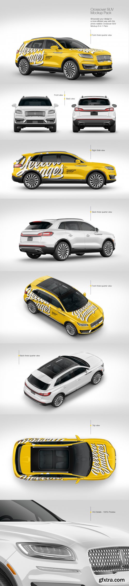 Crossover SUV Mockup Pack 68091