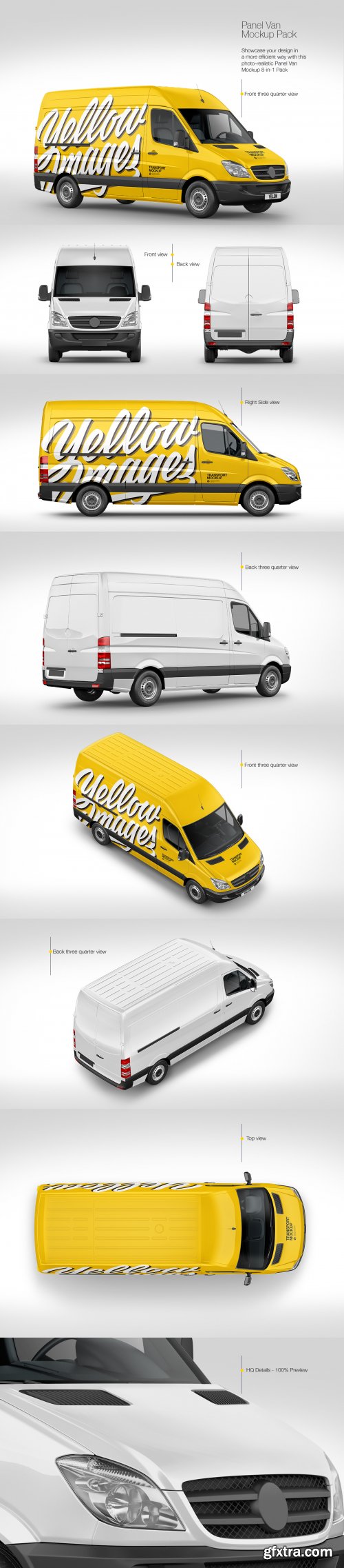 Panel Van Mockup Pack 69178