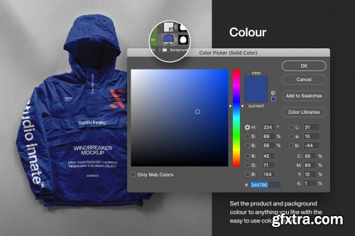 CreativeMarket - Windbreaker Jacket - Mockup Bundle 5346858