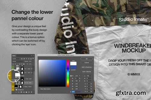 CreativeMarket - Windbreaker Jacket - Mockup Bundle 5346858