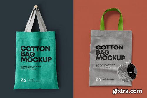 CreativeMarket - COTTON BAG MOCKUP: Statio pack 5490294