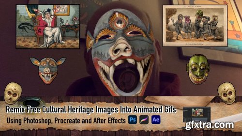  Remix Free Cultural Heritage Images Into Animated Gifs Using Photoshop, Procreate and After Effects