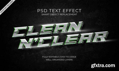 3d text style effect template