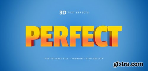 3d text style effect template