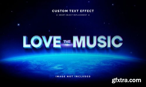 3d text style effect template