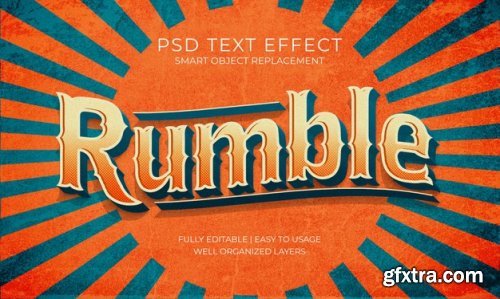 3d text style effect template