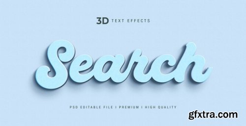 3d text style effect template