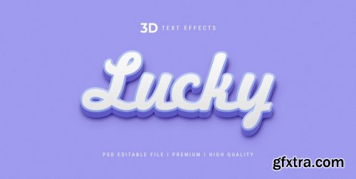 3d text style effect template