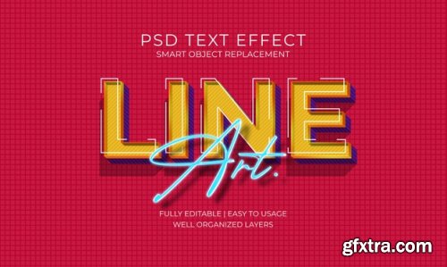 3d text style effect template