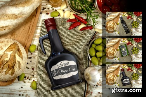 Olive Oil Package Mockup Vol 2