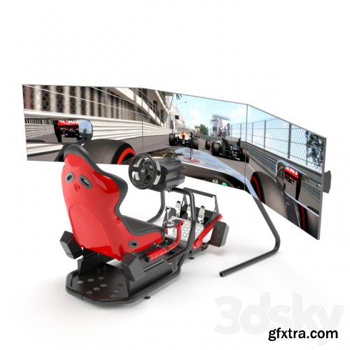 Racing game simulator