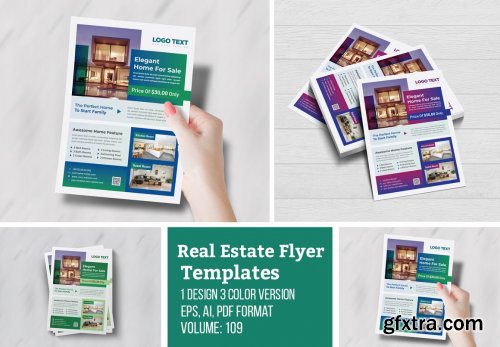 CreativeMarket - Real Estate Corporate Flyer 4974720