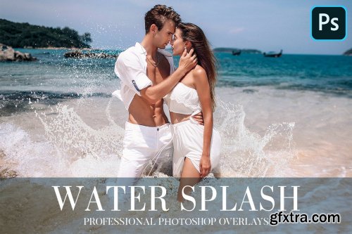 CreativeMarket - Water Splash Overlays Photoshop 4943549