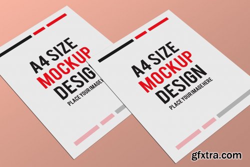 CreativeMarket - A4 Pages Mockup Design 5538924