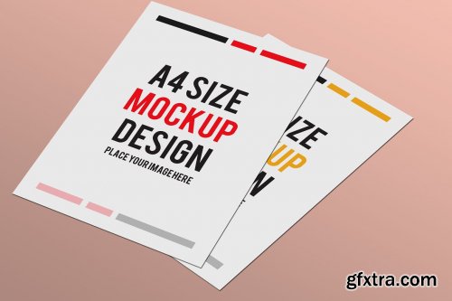 CreativeMarket - A4 Pages Mockup Design 5538924