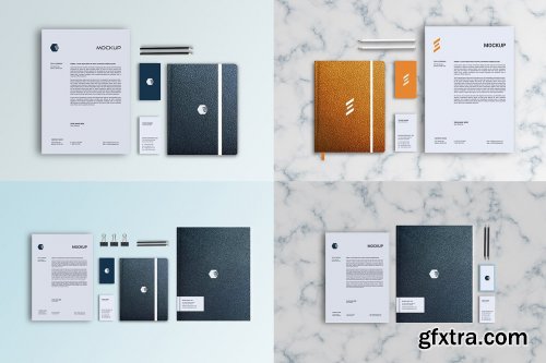 CreativeMarket - Stationary Mockup Front View 5535409