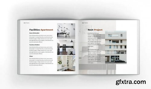 Apartment Property Square Brochure Template