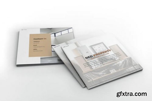 Apartment Property Square Brochure Template