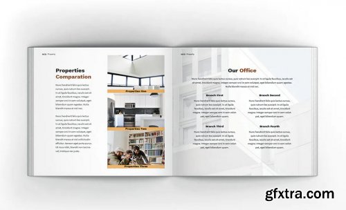 Apartment Property Square Brochure Template