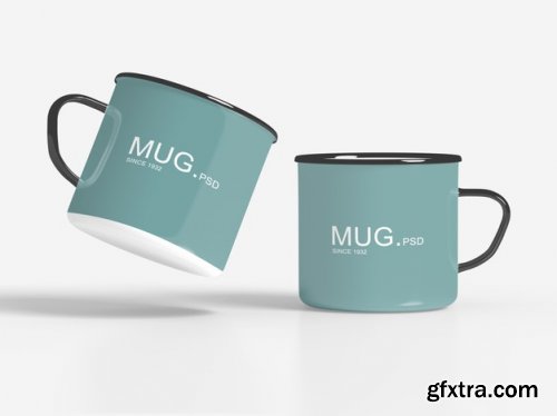 Close up on mug mockups