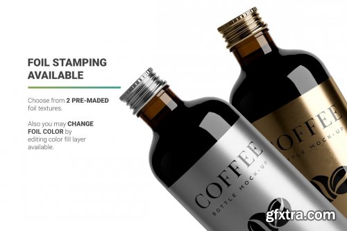 CreativeMarket - Coffee Bottle Mockup 4971158