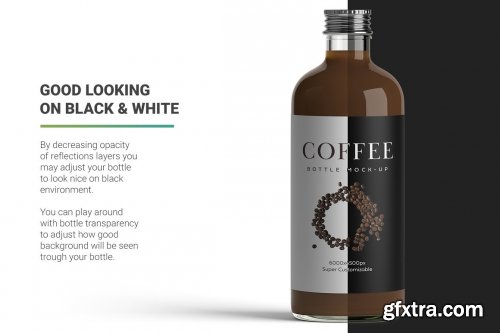 CreativeMarket - Coffee Bottle Mockup 4971158