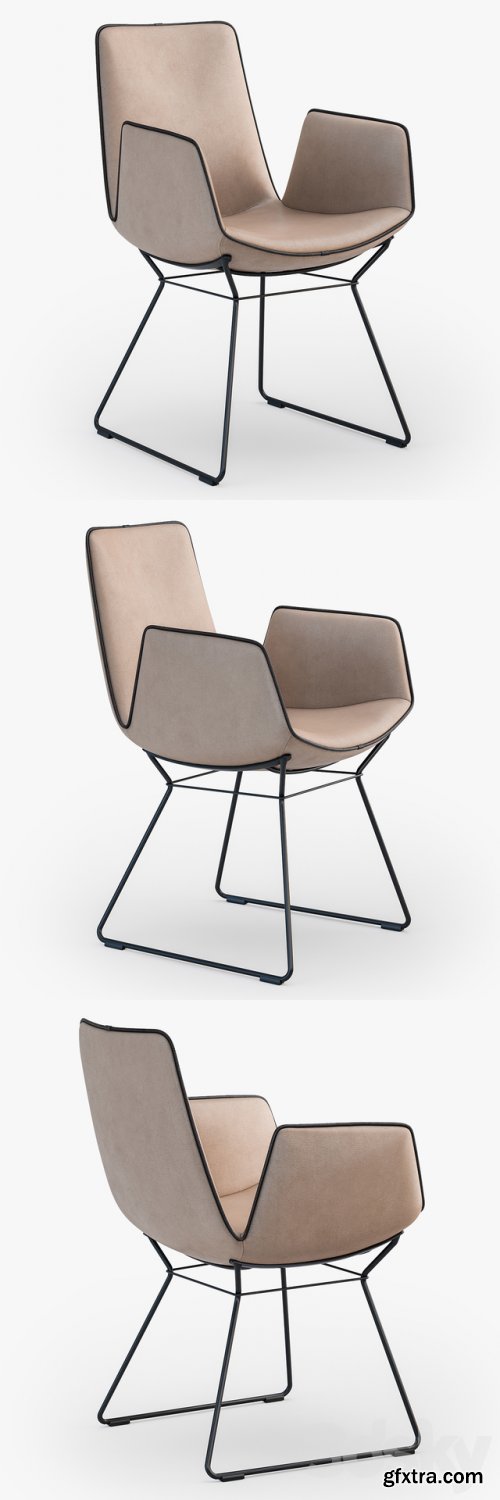 Freifrau Amelie armchair basic wire frame