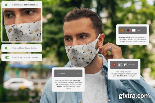 CreativeMarket - Face Mask MockUp Lifestyle 2 5012168