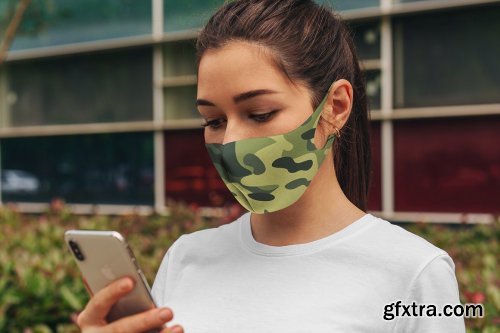 CreativeMarket - Face Mask MockUp Lifestyle 2 5012168