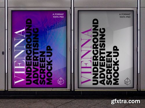 CreativeMarket - Vienna U-ground Ad Screen MockUps 4 4857355