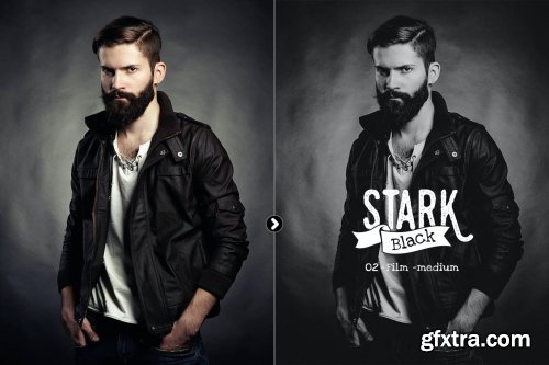 Stark Black - Dramatic Black & White Presets