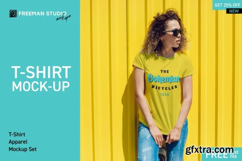 CreativeMarket - T-Shirt Mock-Up Bundle 4055483