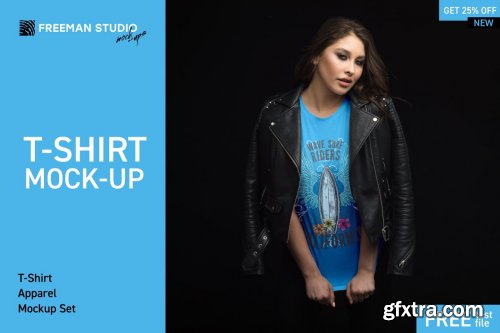 CreativeMarket - T-Shirt Mock-Up Bundle 4055483