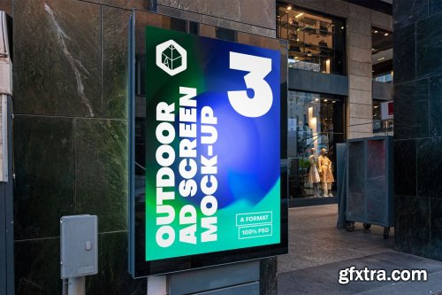 CreativeMarket - Outdoor Ad Screen MockUps Bundle 5 5456869