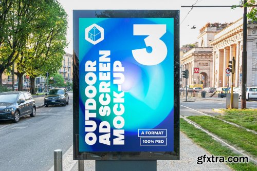 CreativeMarket - Outdoor Ad Screen MockUps Bundle 5 5456869