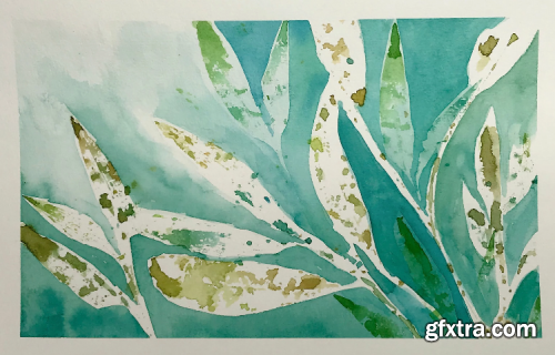  Watercolor with Me: Leaf Prints & Negative Shape Painting