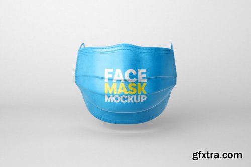 CreativeMarket - Face Mask Mockup Set | Respirator 5445447