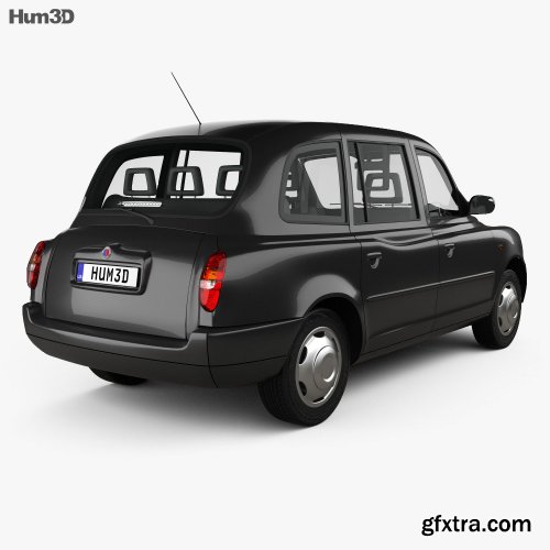  LTI TX4 London Taxi 2006 3D Model 