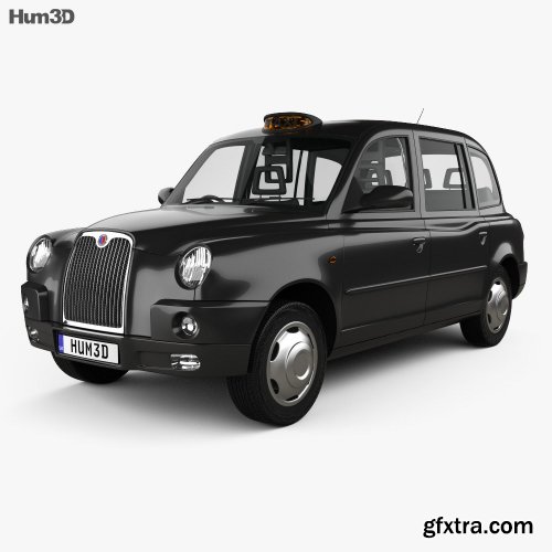  LTI TX4 London Taxi 2006 3D Model 