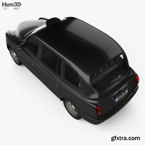  LTI TX4 London Taxi 2006 3D Model 