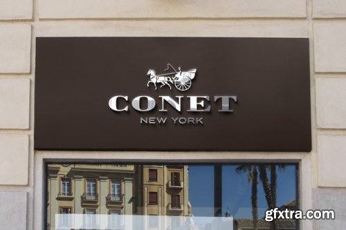 Logo mockup modern sign