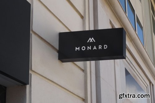 Logo mockup modern sign