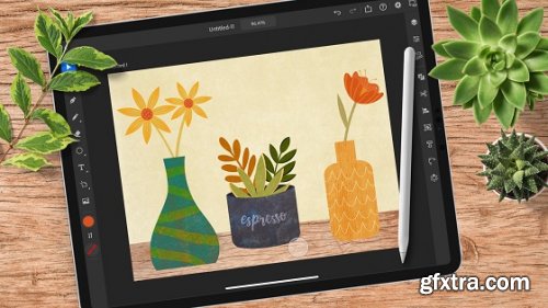  Adobe Illustrator for iPad 101: Three Floral Illustrations