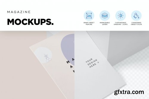 5 Magazine Mockups