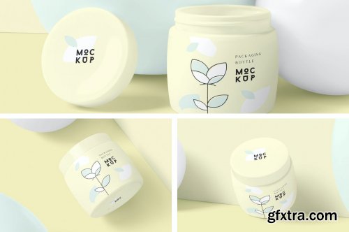 Cosmetic Packaging Bottle & Jar Mockups