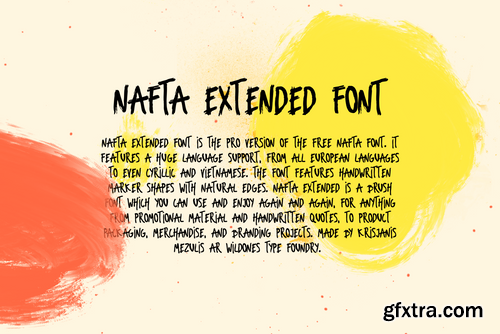 Nafta Extended Marker Font