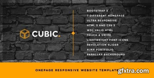 ThemeForest - Cubic v1.2 - One Page Creative Website Template - 7650531