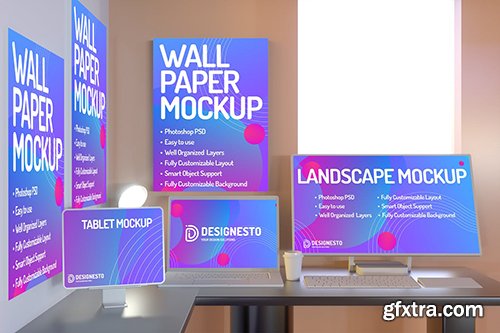 Working Desk – Mockup Template