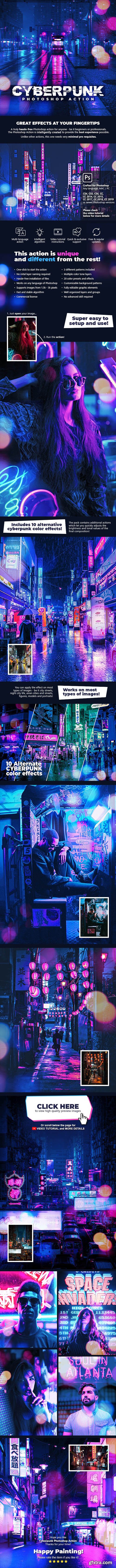 GraphicRiver - Cyberpunk Photoshop Action 28480390